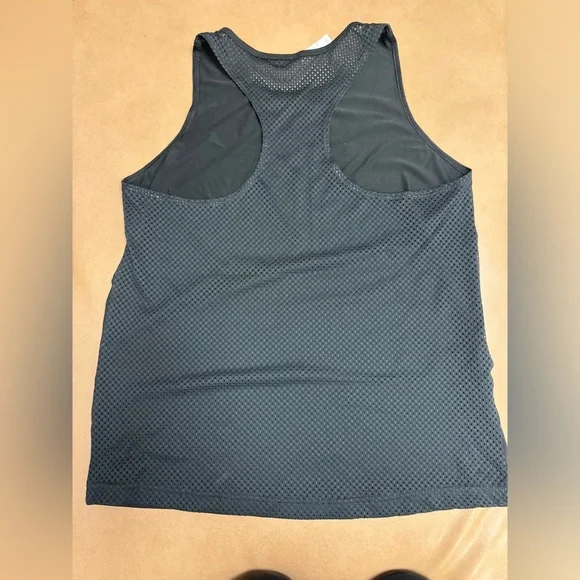 Adidas Tank Top black Racerback Mesh-Back Women's Athletic Gym - Picture 2 of 4